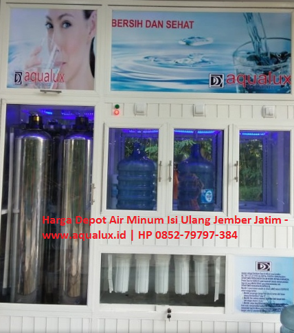 Harga Depot Air Minum Isi Ulang Jember Jatim - www.aqualux.id HP 0852-79797-384