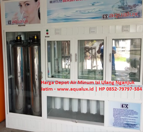 Harga Depot Air Minum Isi Ulang Nganjuk Jatim - www.aqualux.id HP 0852-79797-384