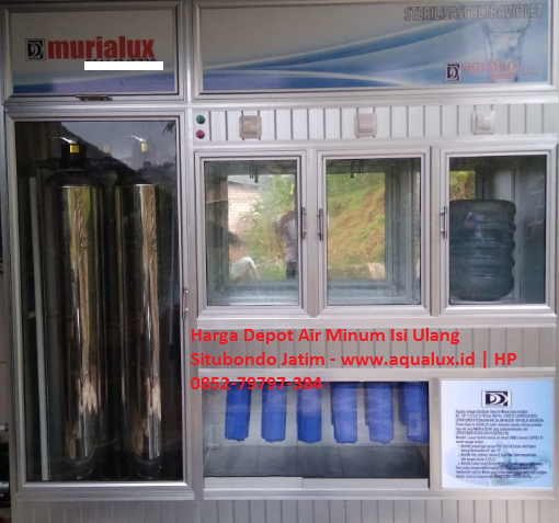 Harga Depot Air Minum Isi Ulang Situbondo Jatim - www.aqualux.id HP 0852-79797-384